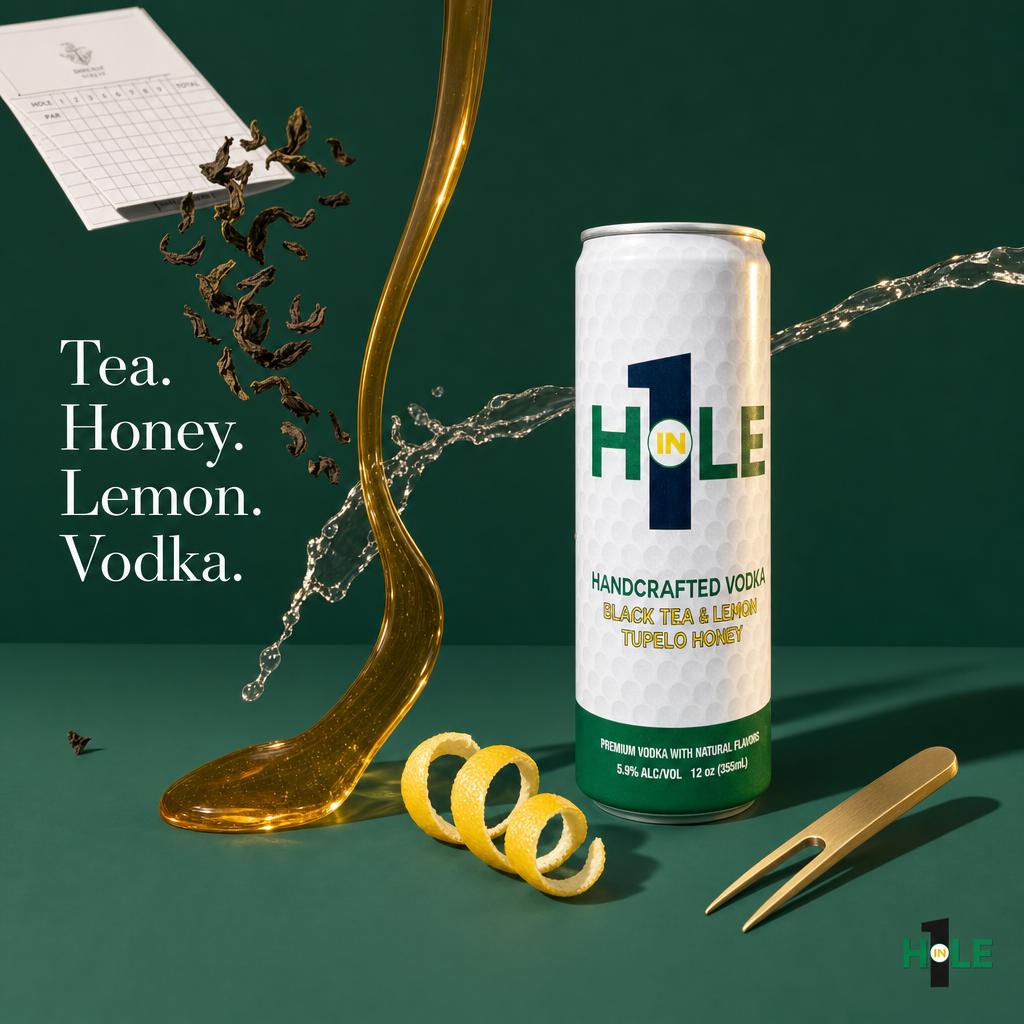 Four ingredients. That's the whole list.

Black tea. Tupelo honey. Lemon. Vodka.

No paragraph of fine print. No ingredient you need to spell-check.

Just what's in it — which also happens to be the reason it's the best thing on the cart.

Next round, read the label. Then drink it.

#CraftCocktail #ReadyToDrink #GolfLife #GolferCommunity #HoleIn1Cocktail