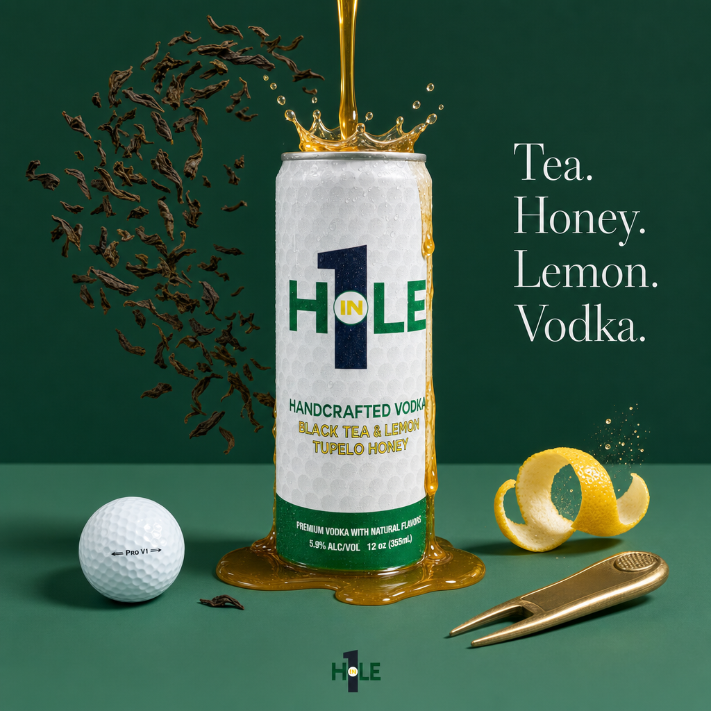 Four ingredients. Every one of them earned its spot.
Black tea. Tupelo honey. Fresh lemon. Premium vodka.
No filler. No mystery. No seventeen-syllable chemical compound at the end of the list.
Just the round in a can β the kind you crack after somebody striped one to three feet on 16 and nobody could believe what they just watched.
This is what's inside. Read it once. Then crack it.
#GolfLife #HoleInOne #ReadyToDrink #GolfersChoice #HoleIn1Cocktail