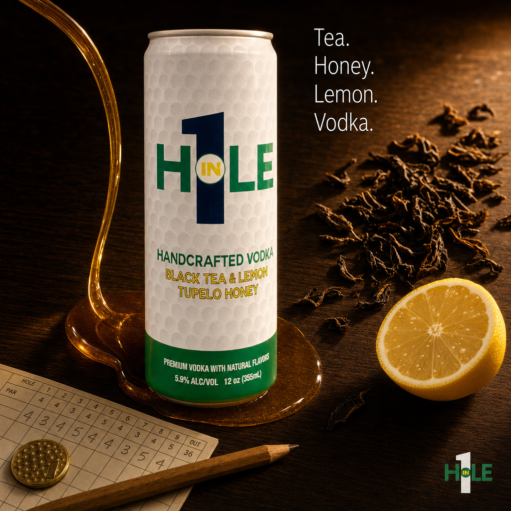 Four ingredients. No footnotes.
Black tea. Tupelo honey. Fresh lemon. Vodka.
That's the whole card. Turn it over β nothing else on the back.
The round is done, the scorecard is folded, and this is the only decision left that matters.
Crack one. Read the label. You'll be done in four words.
#HoleIn1Cocktail #ReadyToDrinkCocktail #GolfLifestyle #GolfersChoice #HoleIn1