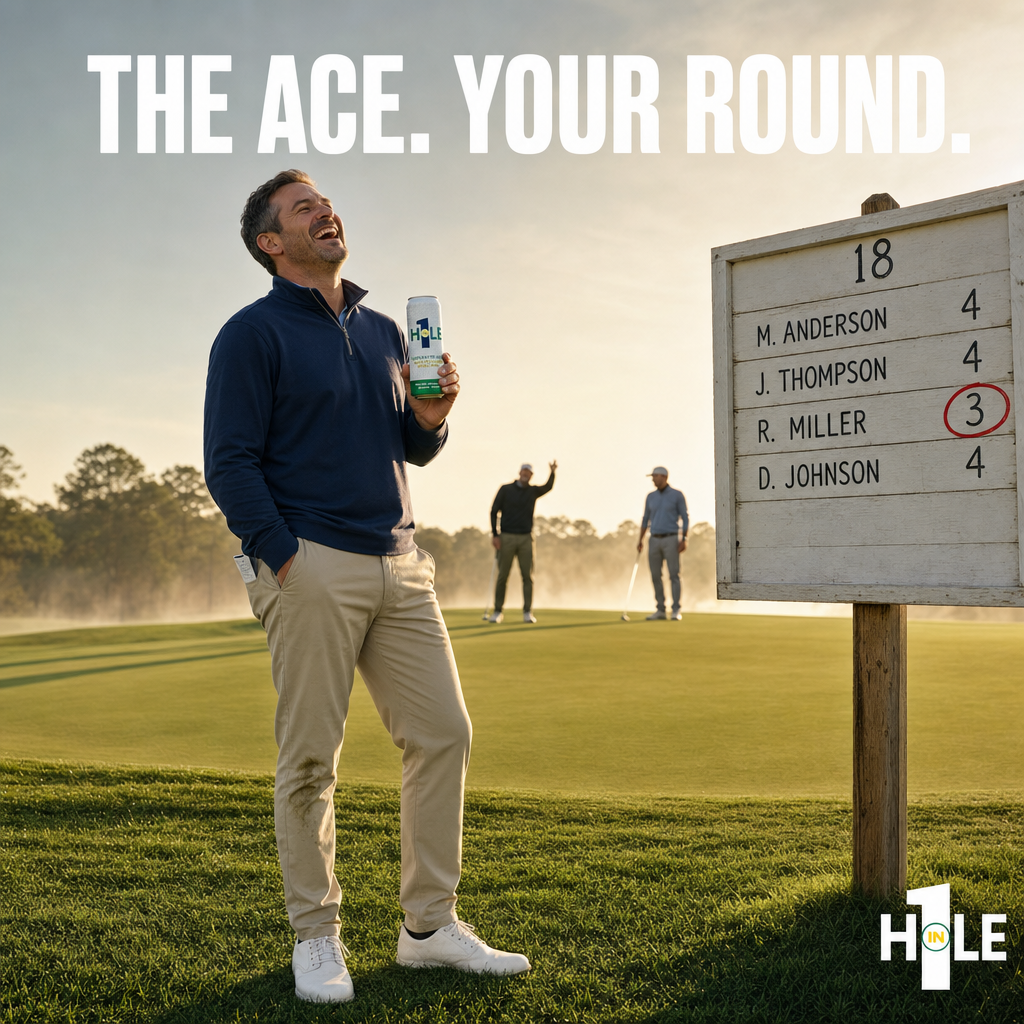 The ace is a one-in-a-thousand shot.
The round buying that follows is a tradition.
Hole in 1 was built for exactly that moment β the kind that stops the group cold, then pulls everyone together.
Vodka, black tea, Tupelo honey, lemon. Ready the second you crack the tab.
No bartender needed. No cart girl hunt. Just the can, the morning air, and the name circled on the board.
That score deserves more than a handshake.
Celebrate the round.
#GolfLife #HoleInOneDrink #19thHole #GolfersOfInstagram #HoleIn1