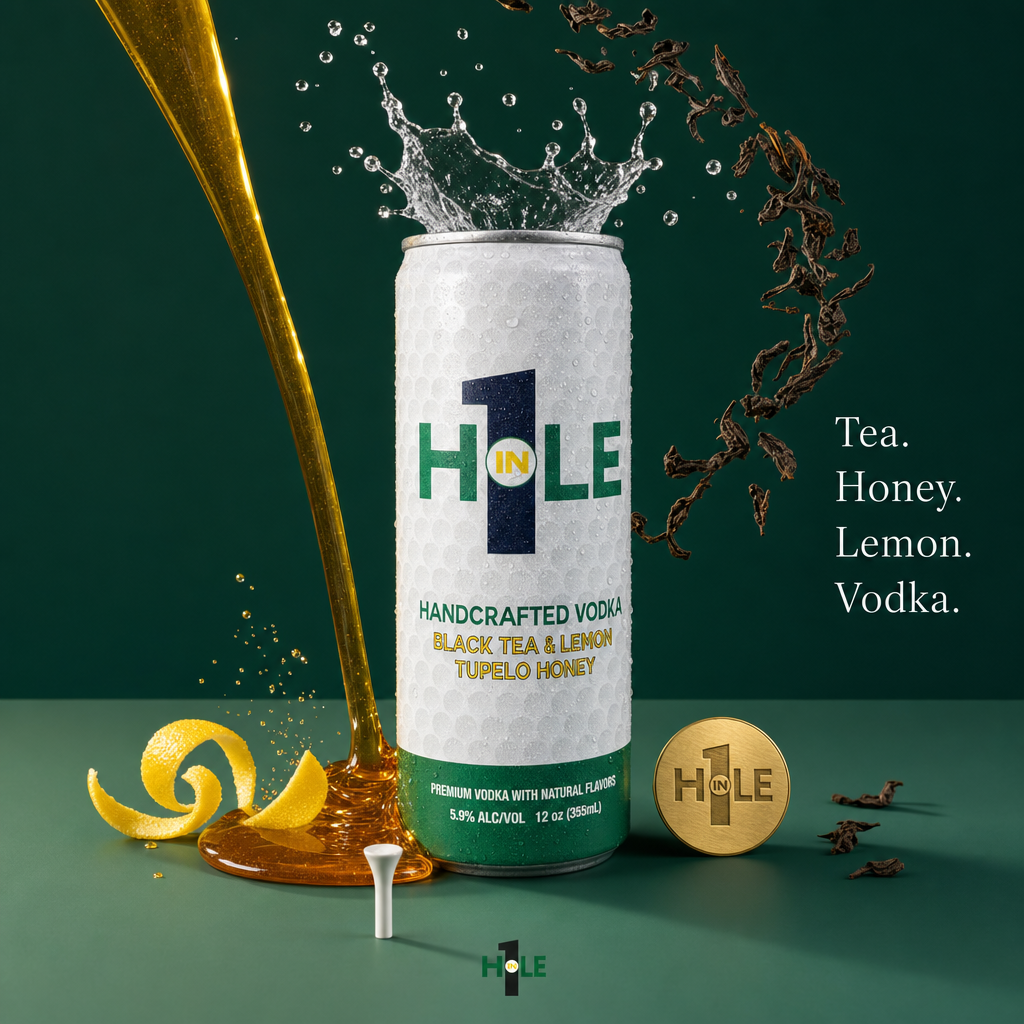 Four ingredients. No footnotes.

Black tea. Tupelo honey. Whole lemon. Premium vodka. That's the full list.

No paragraph two. No asterisk on the back of the can.

This is what's in it. This is all that's in it.

Crack one after the round. Read the label if you want. It'll take about four seconds.

#HoleIn1Cocktail #ReadyToDrinkCocktail #GolfLifestyle #GolfersCocktail #HoleIn1