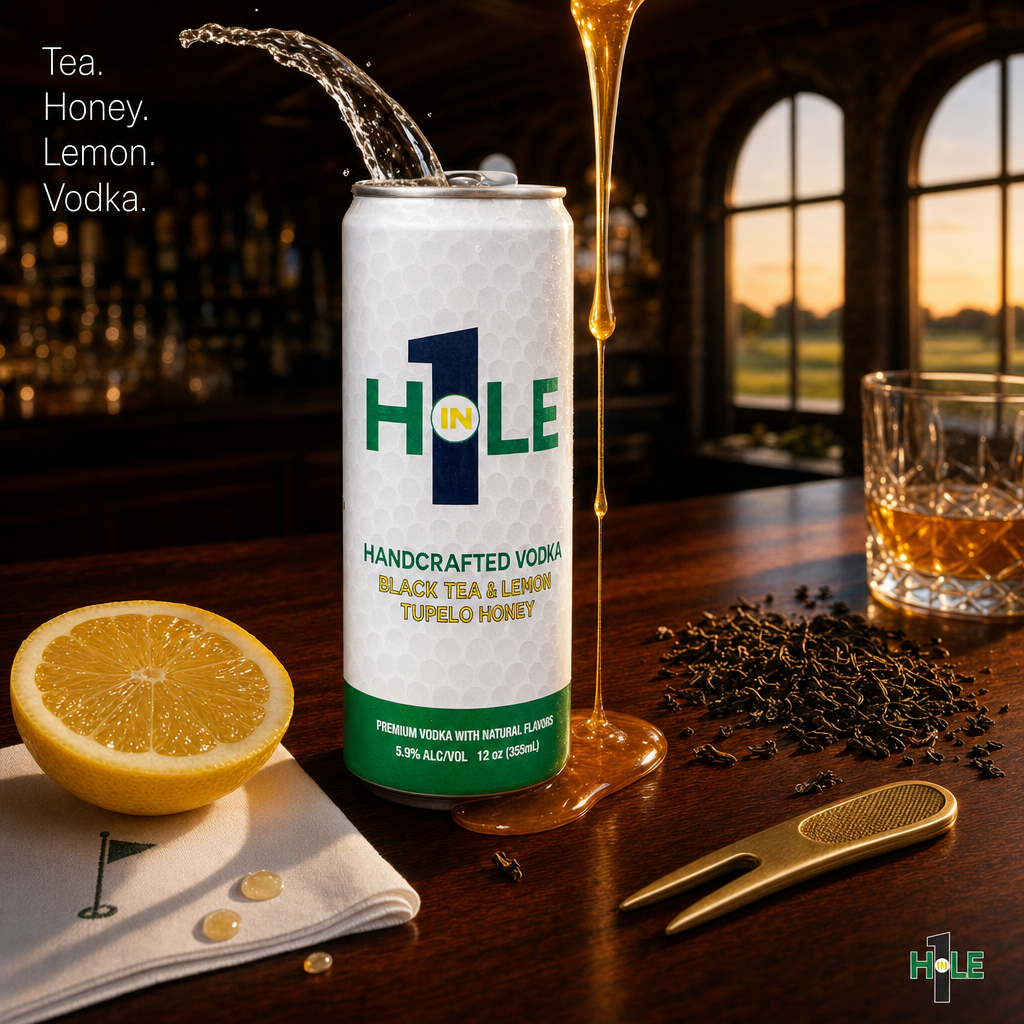 Four ingredients. Read them all.

Black tea. Tupelo honey. Fresh lemon. Vodka.

No filler. No mystery line on the back of the can. Nothing you need to look up.

The 19th hole deserves a drink that's as straightforward as the round wasn't.

Crack one. You've earned the whole story.

#HoleIn1Cocktail #GolfLifestyle #ReadyToDrink #GolfersOfInstagram #19thHole