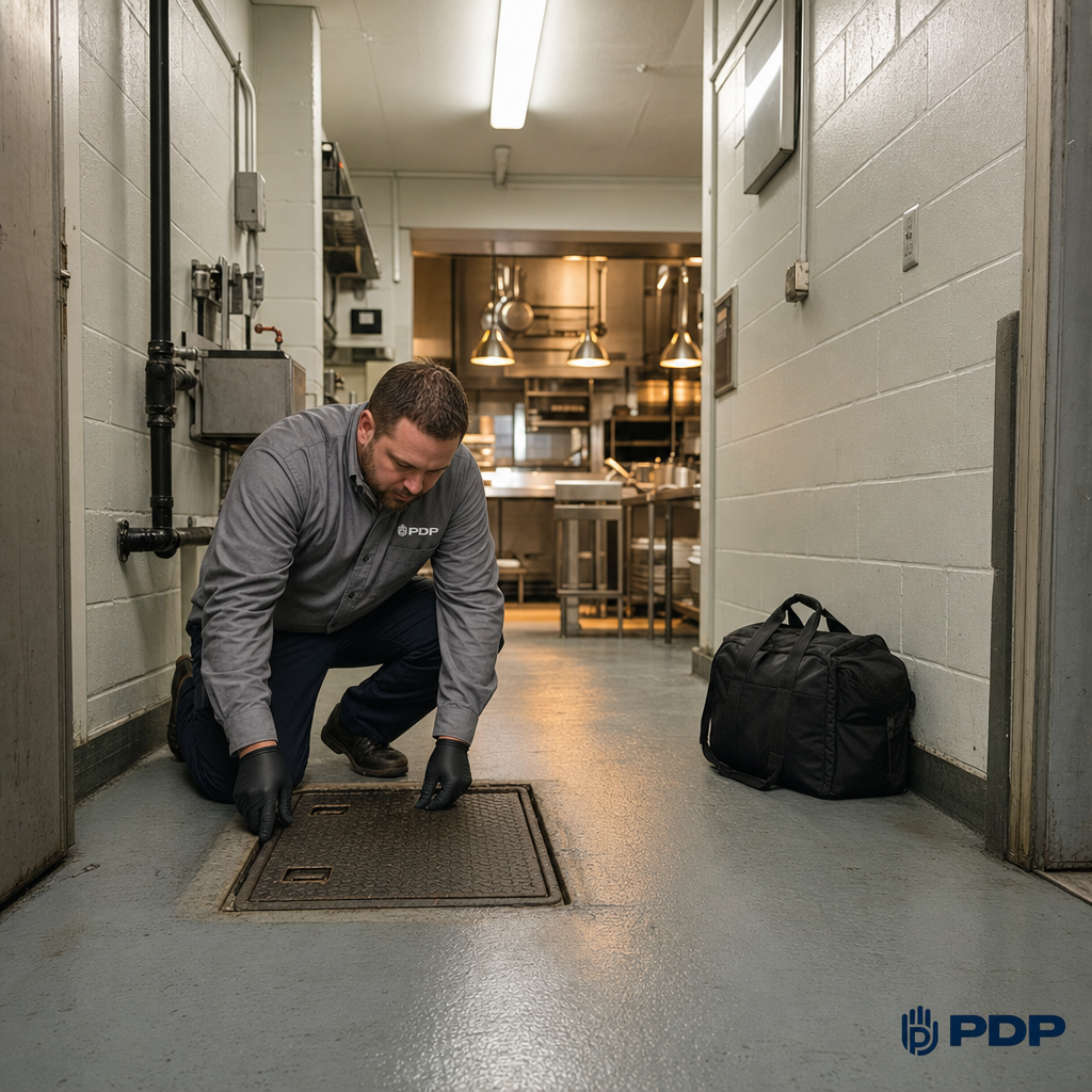 Grease trap serviced. Corridor clean. Dinner service starting on schedule.

This is what a PlumbGuard visit looks like for a Columbus restaurant. No disruption. No scrambling before a Friday rush. Just a technician who showed up, did the work, and left the space exactly as it needs to be.

Scheduled grease trap maintenance keeps FOG violations off your inspection report and keeps your kitchen moving. Our technicians work around your service hours, not the other way around.

PlumbGuard members get this handled before it becomes a problem. 24/7 with no extra charges.

Ask us about commercial kitchen coverage for your Columbus location.

#CommercialPlumbing #GreaseTrapService #PlumbGuard #RestaurantOperators #PlumbingAndDrainProfessionals