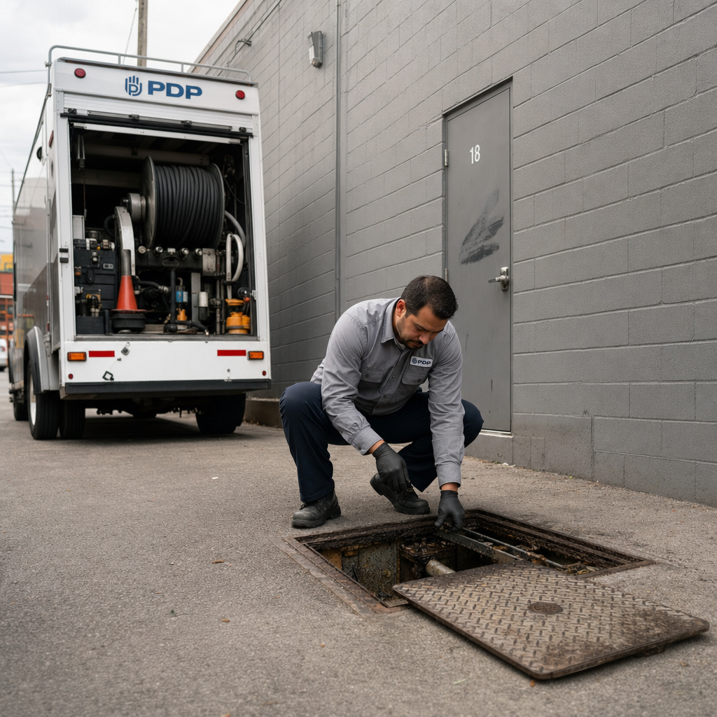Grease trap service in a restaurant alley is not glamorous work.

But it is exactly the kind of work that keeps your kitchen open on a Friday night.

Our PlumbGuard technicians service grease traps on a set schedule so the backup never happens in the first place.

No emergency call. No overtime charge. No disruption to your dinner rush.

PlumbGuard members get scheduled maintenance, 24/7 response, and no extra charges for after-hours work.

That is the difference between a proactive operator and one dealing with a health code issue at 5 PM.

If your grease trap is not on a service schedule, it is past time to fix that.

Call us or visit our site to see how PlumbGuard works for Columbus restaurants.

#CommercialPlumbing #GreaseTrapService #PlumbGuardPDP #RestaurantOperators #ColumbusOhio
