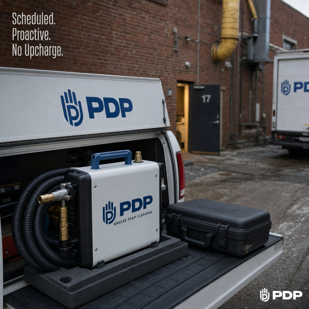 The truck is already there before the first ticket prints.
Grease trap service that runs on a schedule, not on an emergency call. No scramble, no last-minute dispatch, no surprise invoice.
PlumbGuard members get locked-in maintenance intervals built around their operation β restaurant kitchens, commercial properties, high-traffic facilities. The work happens before it becomes a problem.
24/7 with no extra charges. That part never changes.
If you run a Columbus-area restaurant and you're still handling grease trap calls reactively, it's worth a conversation.
#PlumbingAndDrainProfessionals #GreaseTrapCleaning #PlumbGuard #RestaurantOperators #ColumbusOhioPlumbing