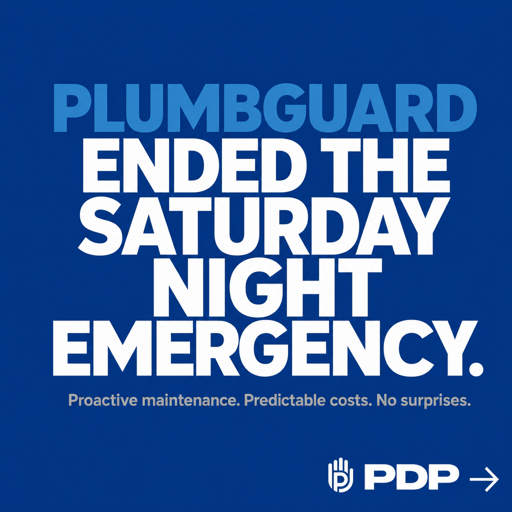 A Columbus restaurant operator told us the drain backup started at 7:08 PM on a Friday.

By 7:45 PM, the kitchen was closed.

The emergency call cost three times a normal service rate. The lost covers that night cost more.

PlumbGuard is how that stops happening.

Calendar-driven maintenance means a scheduled technician checks your grease traps, floor drains, and drain lines before they become a Friday night problem.

Our technicians do not work on commission. They service what needs servicing and nothing else.

And because we operate 24/7 with no extra charges for nights or weekends, the flat rate you see is the rate you pay.

No surprise invoices. No emergency premium. No guesswork.

If you operate a restaurant, food service facility, or commercial property in Columbus and you are still calling for plumbing service only when something fails, PlumbGuard is worth a conversation.

Call or message us to schedule your first proactive maintenance visit.

#PlumbingMaintenance #PlumbGuard #ColumbusRestaurants #RestaurantOperators #PlumbingAndDrainProfessionals