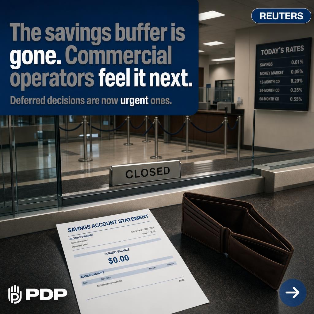 Reuters is calling it a structural shift, not a temporary dip: the US consumer savings buffer is fully gone, with no clear rebuilding path in sight. That matters directly to restaurant owners, property managers, schools, and hospitals. When consumer spending tightens, deferred maintenance decisions stop being prudent and start becoming liabilities. A single after-hours pipe failure or grease trap backup carries emergency-rate costs that blow through any budget that was already running lean. Inflation pressure compounds the gap, squeezing both discretionary and non-discretionary spending at once. The operators who come out steady are the ones who locked in predictable costs before the pressure hit. PlumbGuard is that lock. Swipe through and save this one.

#PlumbGuard #CommercialPlumbing #PlumbingMaintenance #OperatorMindset #ColumbusPlumbing