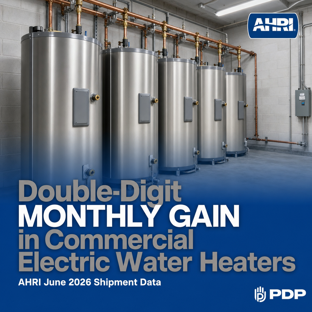 AHRI June 2026 shipment data, reported by Plumbing and Mechanical, shows commercial electric storage water heaters posted a double-digit monthly gain, a clear signal that institutional demand is picking back up after months of softness.

On the residential side, manufacturers shipped 363,347 gas storage water heaters in June, a 6.7% increase over the 340,647 units shipped in June of the prior year. That said, year-to-date residential shipments still trail last year's pace, meaning the overall recovery remains uneven.

For facility operators and property managers planning capital upgrades this fall, the commercial electric rebound is worth noting. You may be entering the market at a favorable point in the cycle. PlumbGuard clients already working with Plumbing and Drain Professionals get the maintenance and planning support to time these decisions well. Save this post for your next capital planning conversation.

#PlumbingAndDrainProfessionals #CommercialPlumbing #WaterHeaterUpgrade #PlumbGuard #ColumbusPlumbing
